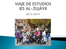 VIAJE DE ESTUDIOS AL-ZUJÁYR 2012/2013 - IES Al