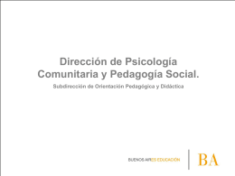plantilla power 2012 - Psicología Comunitaria y Pedagogía Social