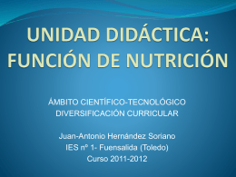 unidad didáctica: función de nutrición
