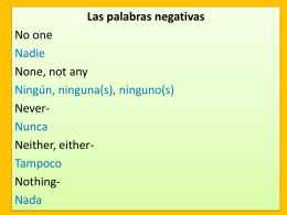 Negative words ppt intro