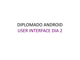 User Interface – Monica / Richard