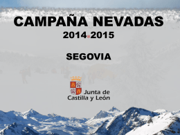 NEVADAS JCyL Segovia 2014-2015