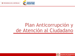 Presentación Plan Anticorrupción