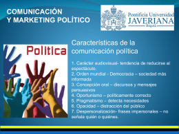 comunicación y marketing político - RelacionesPublicas