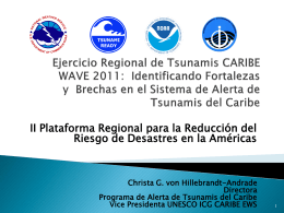 Ejercicio Regional de Tsunamis CARIBE WAVE 2011