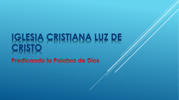 Hebreos 14 - Iglesia Cristiana Luz de Cristo