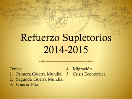 Refuerzo Supletorios 2014-2015