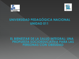 INTRODUCCIÓN - Universidad Pedagógica Nacional, Unidad 011