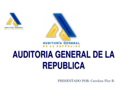 auditoria general de la república (2 evaluación)