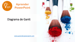 Diagrama de Gantt - Aprender PowerPoint