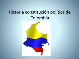 Historia constitución política de Colombia