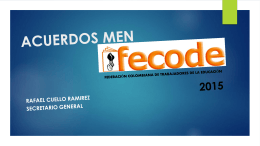 Presentación ACUERDOS MEN 2015 - RAFAEL CUELLO