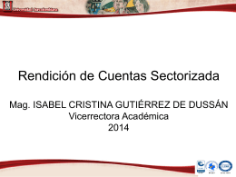 Rendición de Cuentas 2013 - Universidad Surcolombiana