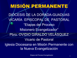 Misión Permanente - Diócesis de La Dorada