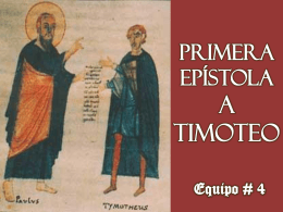 Primera Epístola a Timoteo