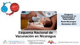 Esquema Nacional de Vacunación en Nicaragua