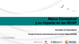 Anthony Ronald Salole - Marco Conceptual y su impacto en las NICSP