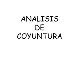 ANALSIS DE COYUNTURA.
