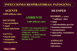 infecciones respiratorias: patogenia