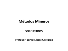 5. Métodos Mineros Soportados - Cut and Fill, PPT