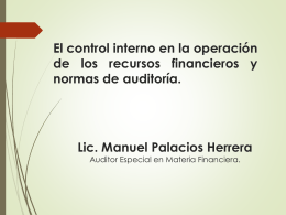 Control Interno - Auditoría Superior del Estado de Quintana Roo