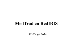 MedTrad en RedIris