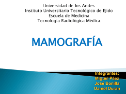 mamografía - Universidad de Los Andes
