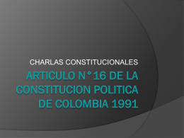 ARTICULO n_16 DE LA CONSTITUCION POLITICA DE