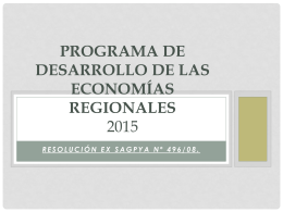 Programa de Desarrollo de las Economías Regionales