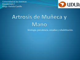 Artrosis de Muñeca y Mano