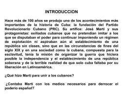 Fundación del Partido Revolucionario Cubano por JosP Martí