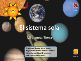 Bessie Meza - NT1 - El sistema solar