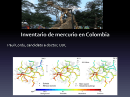 Inventario de mercurio en Colombia