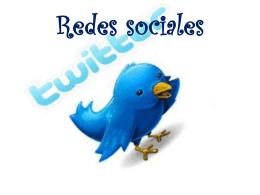 Redes sociales twitter