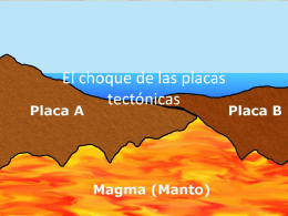 El choque de las placas tectonicas