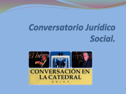 Conversatorio Jurídico Social