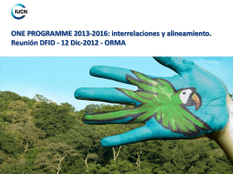 P11.a.Presentacion UICN -DFID-Dic 2012