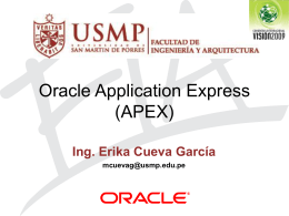 ¿Qué es Oracle Application Express?