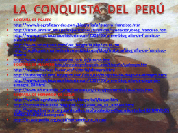 conquista del perú