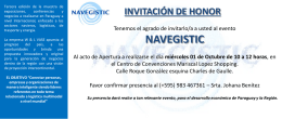 Invitacion - NAVEGISTIC