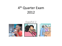 4th Quarter Exam 2012