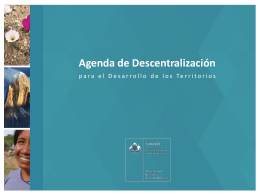 Agenda de Descentralización