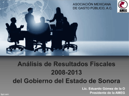 Resultados Fiscales Sonora 2008-2013