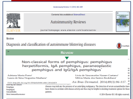 Diagnosis and classification of autoimmune blistering diseases
