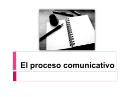 El Proceso Comunicativo