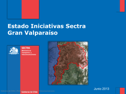 Estado Iniciativas Sectra Gran Valparaíso