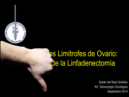 Tumores Limítrofes de Ovario - Instituto Nacional de Cancerología