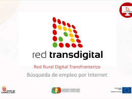 Búsqueda de empleo - Red Rural Digital Transfronteriza