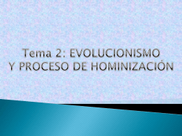 Presentación evolucionismo