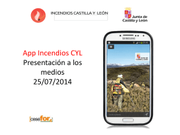 App IncendiosCYL presentación 25-7